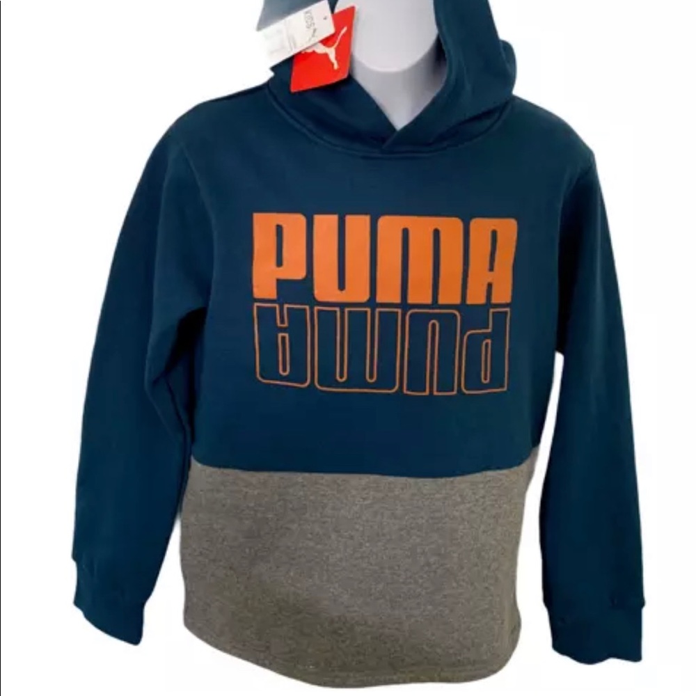 Puma Boy's Sweater Hoodie Medium Heather  KIDS